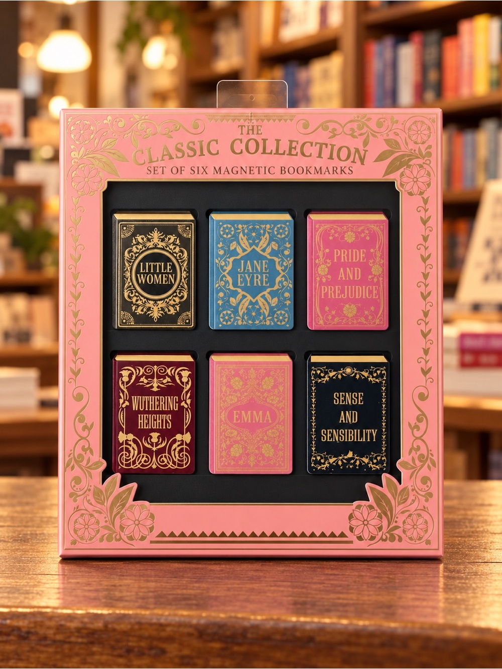Classic Collection Magnetic Bookmarks - Pink & Multi